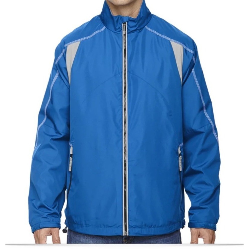 NWT Men North End Endurance Lightweight Windbreaker Jacket Nautical Blue Medium